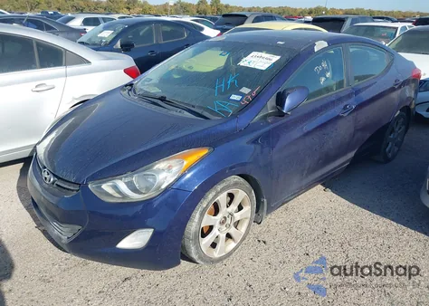 2012 Hyundai Elantra Limited z USA, uszkodzony, nr VIN 5NPDH4AE3CH111600